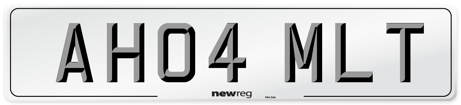 AH04 MLT Number Plate from New Reg